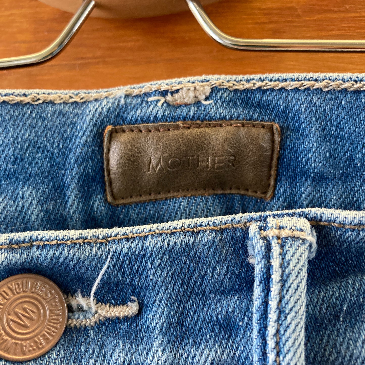 Mother Meet Cute Wash The Hustler Ankle Fray Jeans - Size 27 - 0111EH