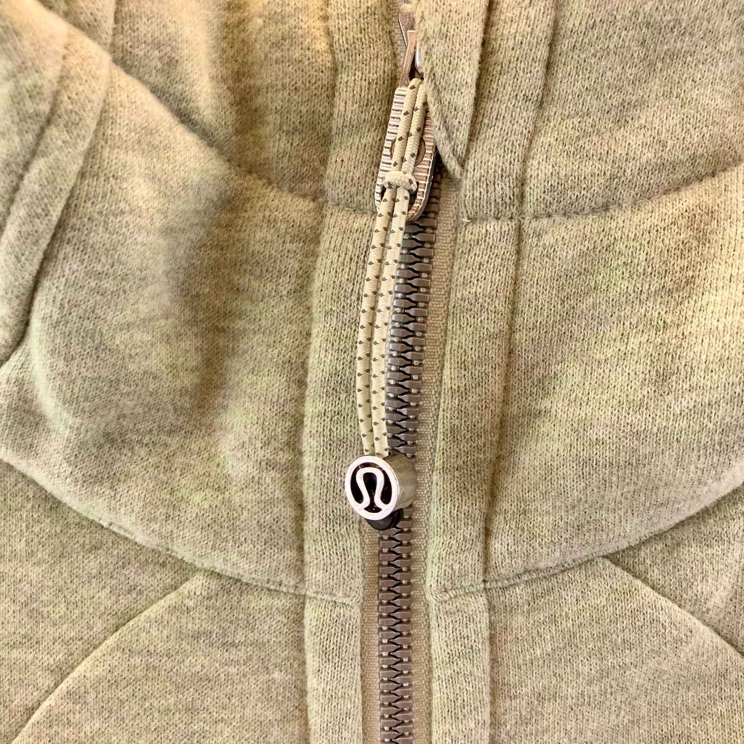 Lululemon Heather Green Soft Zip Front Scuba Hoodie Sweatshirt - Size 0 - 0703SC
