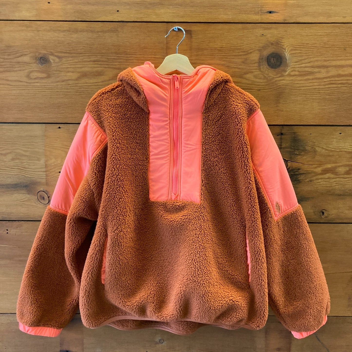 FP Movement Free People Brown Half Zip Hit the Slopes Fleece - Size M - 0720LP