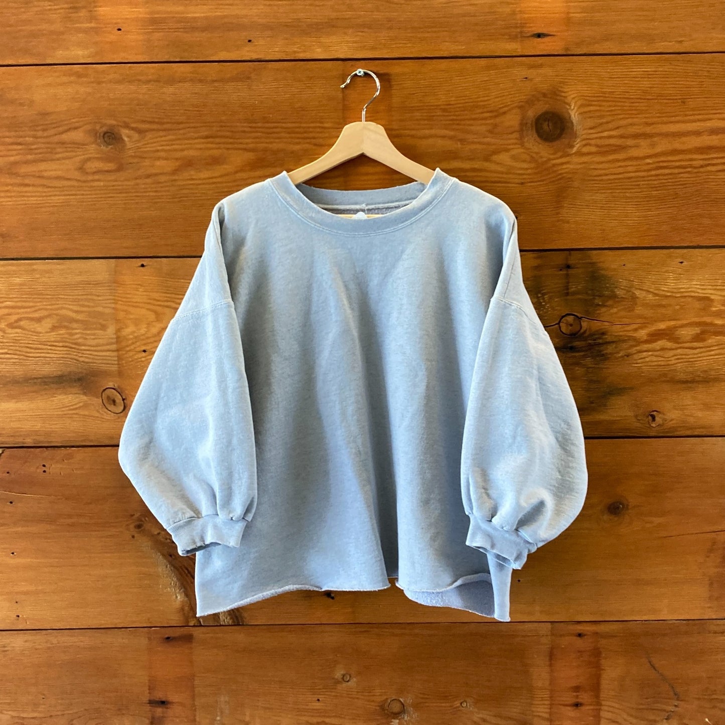 Rachel Comey Light Blue Oversize Balloon Sleeve Fond Sweatshirt - M / L - 4427SC