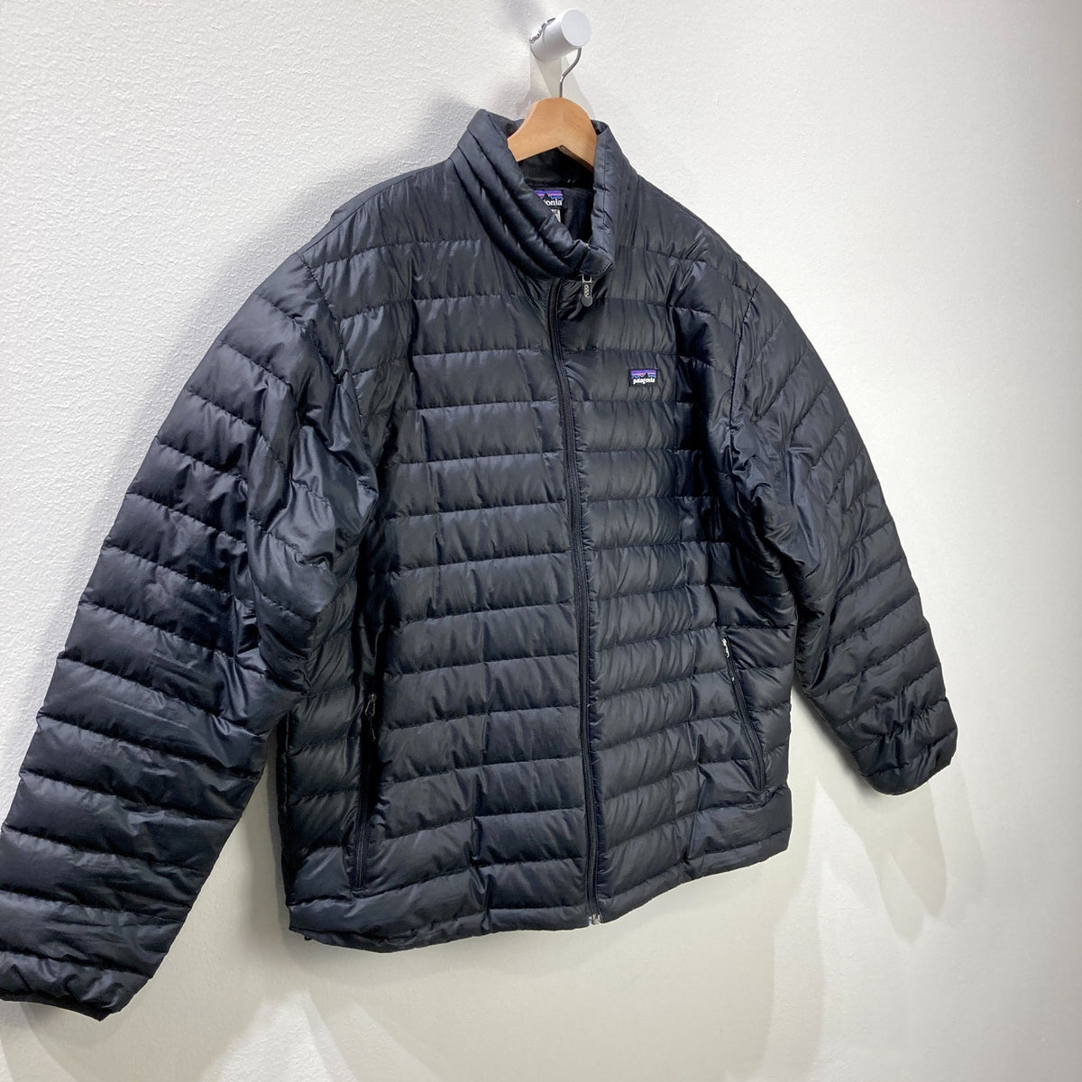 Patagonia Black Polyfill Down Sweater Jacket - Mens L - 0730EL