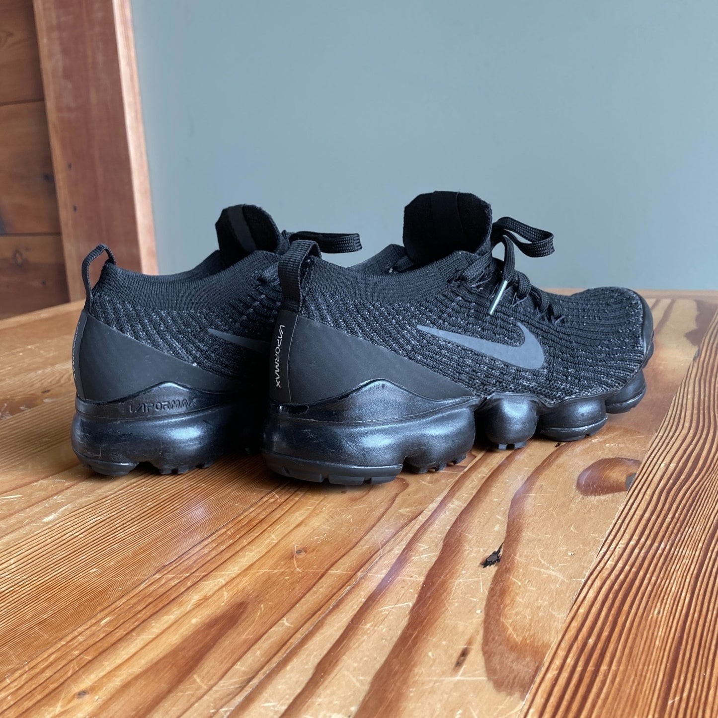 7 - Nike Black Air Vapormax Flyknit 3 Triple AJ6910-002 Sneakers Shoes 1122KP