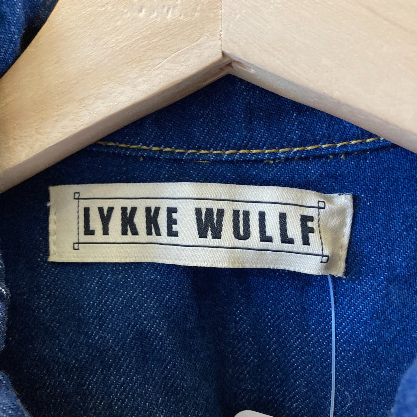 Lykke Wullf Dark Denim Shrunken Ranch Jean Jacket - Size XS - 0312IG