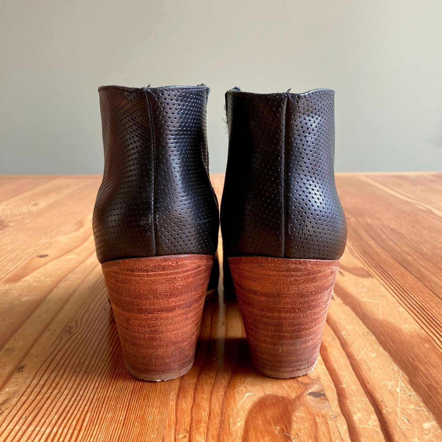 Rachel Comey Black Leather Mars Ankle Boots Booties - Size 7 - 0813CP