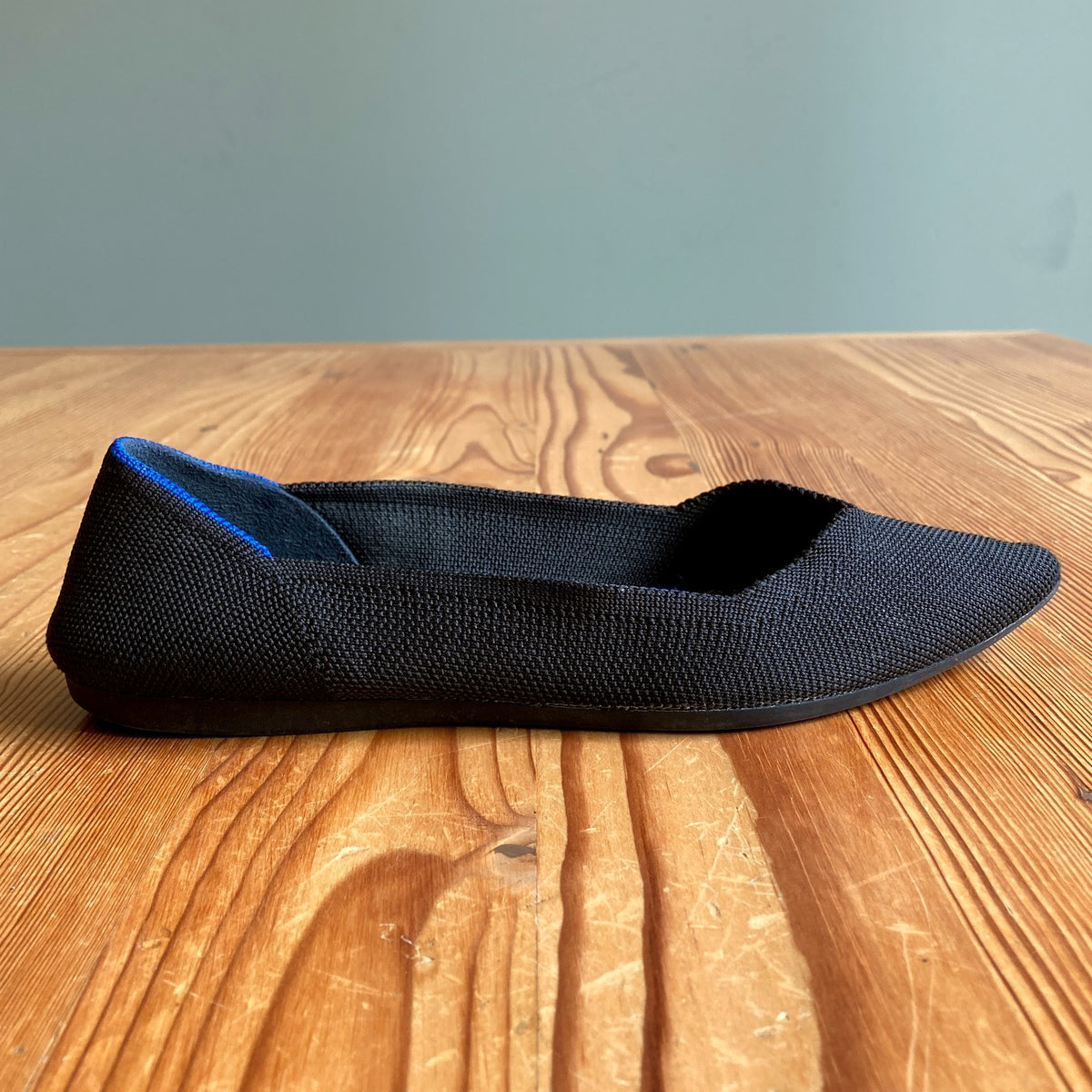 Rothy's Black Pointed Toe Slip On The Point Flats Shoes - Size 8.5 - 0308MP