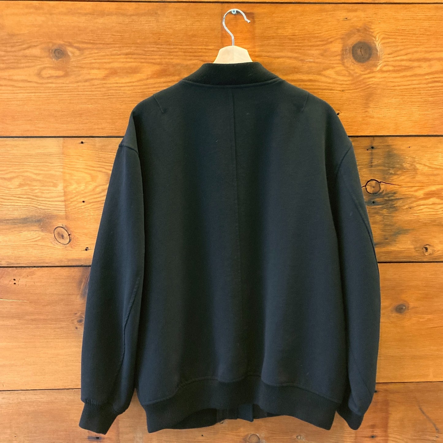 M - Wilfred Aritzia Black Numbers Oversized Crepe Bomber Jacket 1009EF