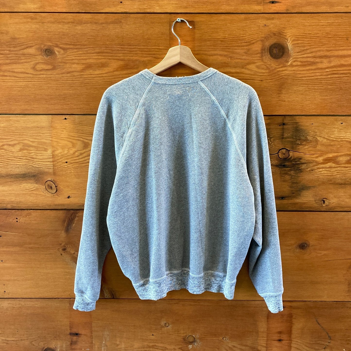 The Great. Gray Distressed Edges Pullover Cotton Sweatshirt- Size 2 / M - 4427SC