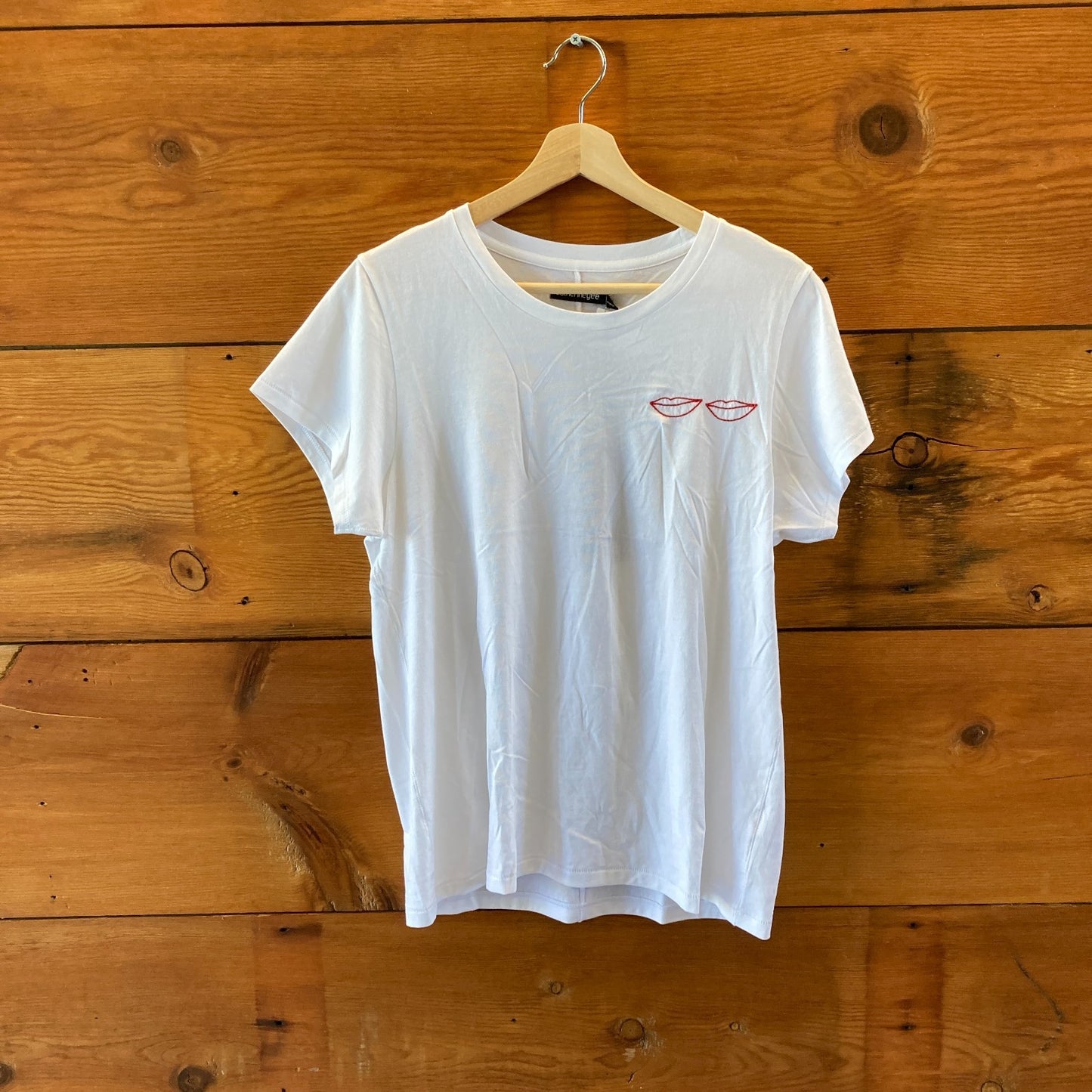 Catherine Gee White Embroidered NEW $104 Short Sleeve Top- 4427SC