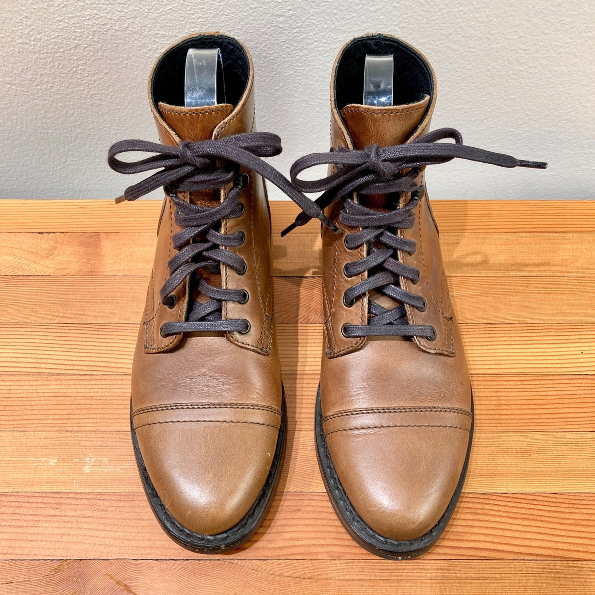 Thursday $198 Whiskey Brown Leather Captain Lace Up Boots - Size 7 - 0106KL