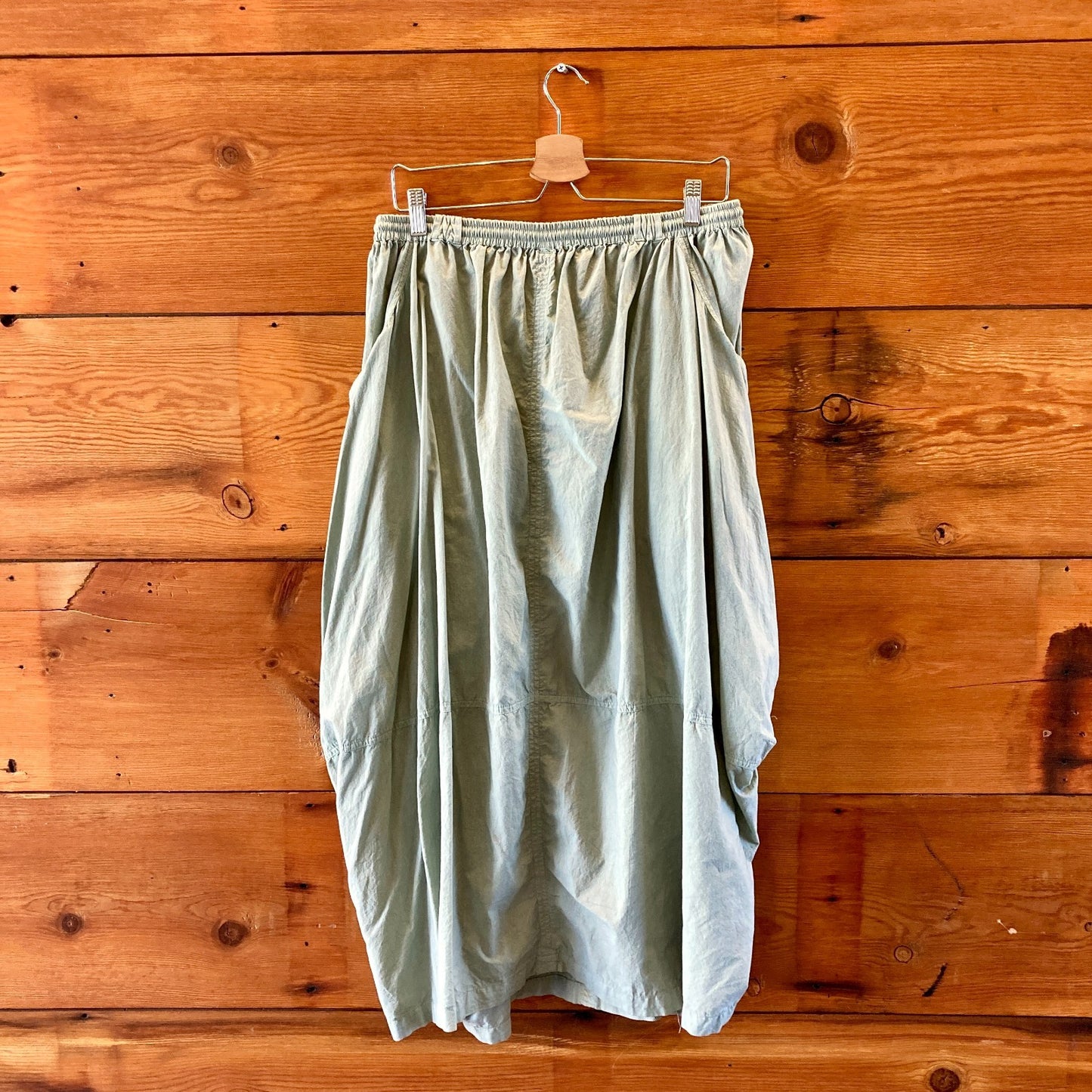 Free People Green Elastic Waist Drawstring Jilly Cargo Skirt - Size M - 0425SV