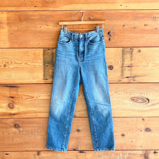 24 - The Great. Medium Wash Straight Leg High Rise Womens Jeans 0420AM