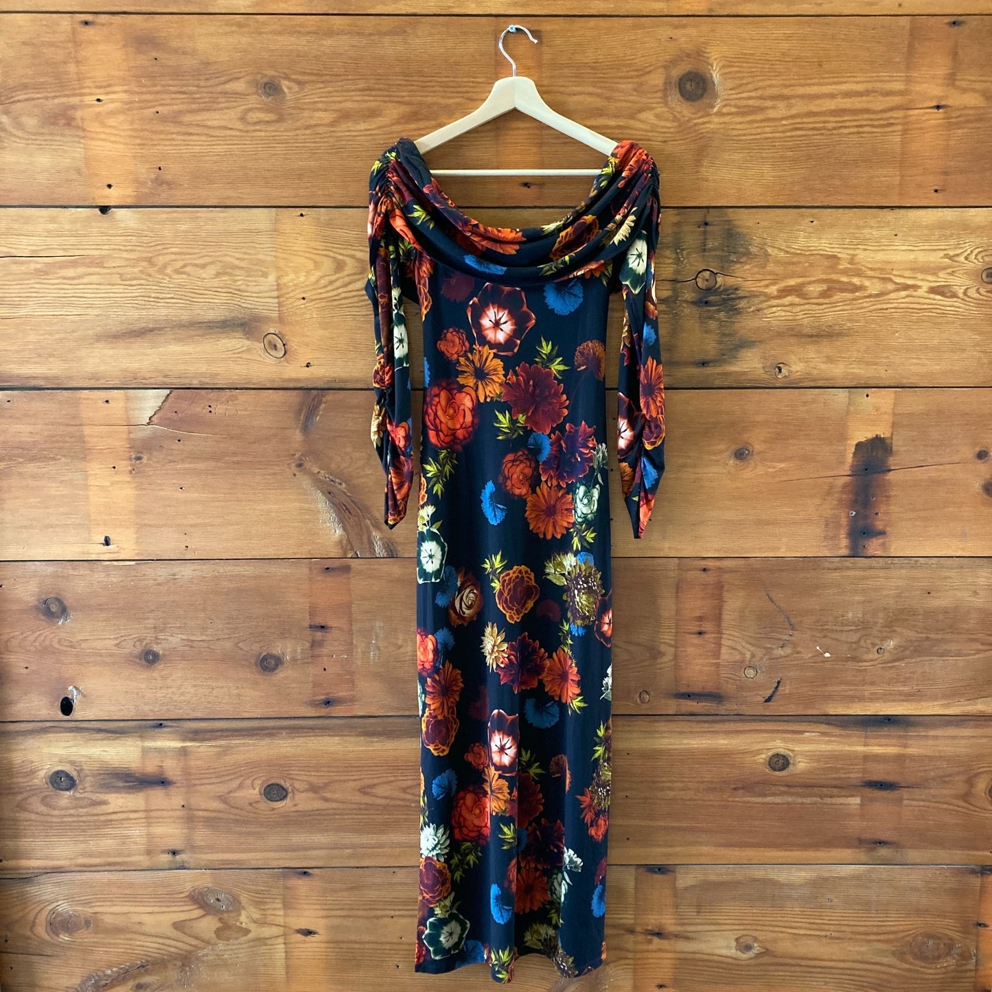 Cara Cara Black Harvest Bloom NEW Off Shoulder Mirana Dress - Size M - 0425GN