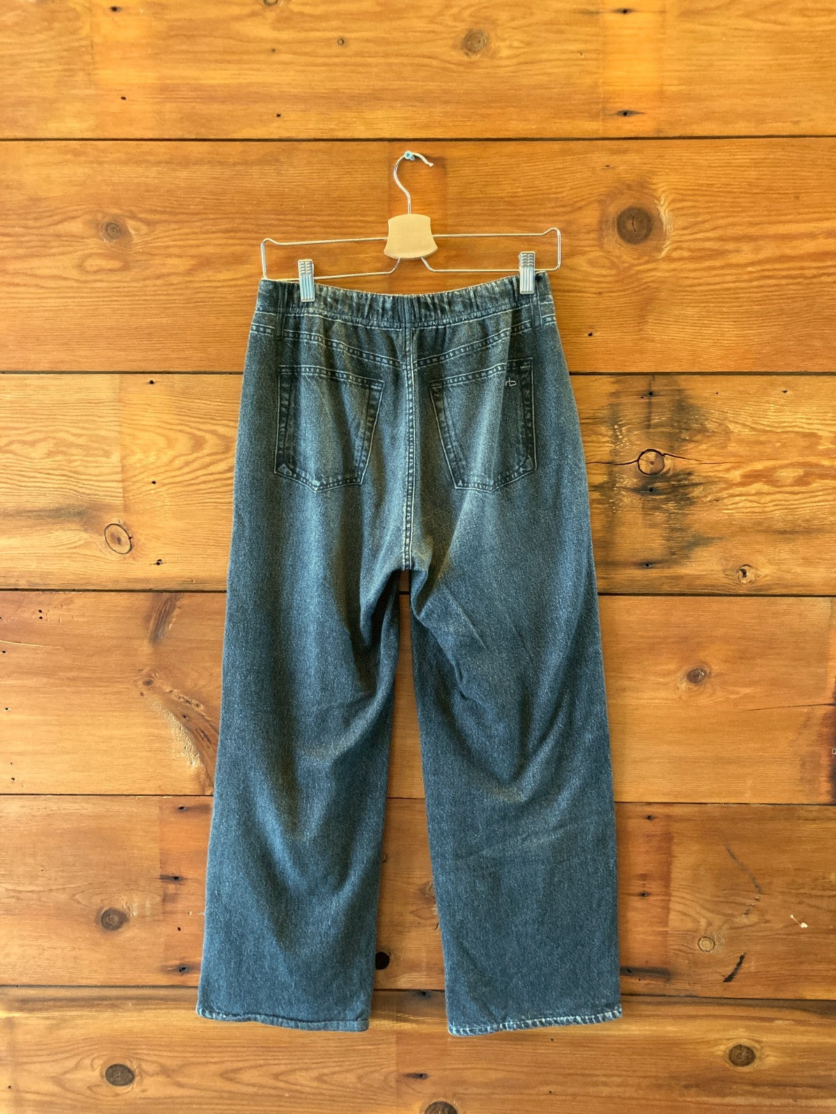 Rag & Bone Black Miramar Wide-Leg Side Stripe Track Pants - Size S - 0720LP
