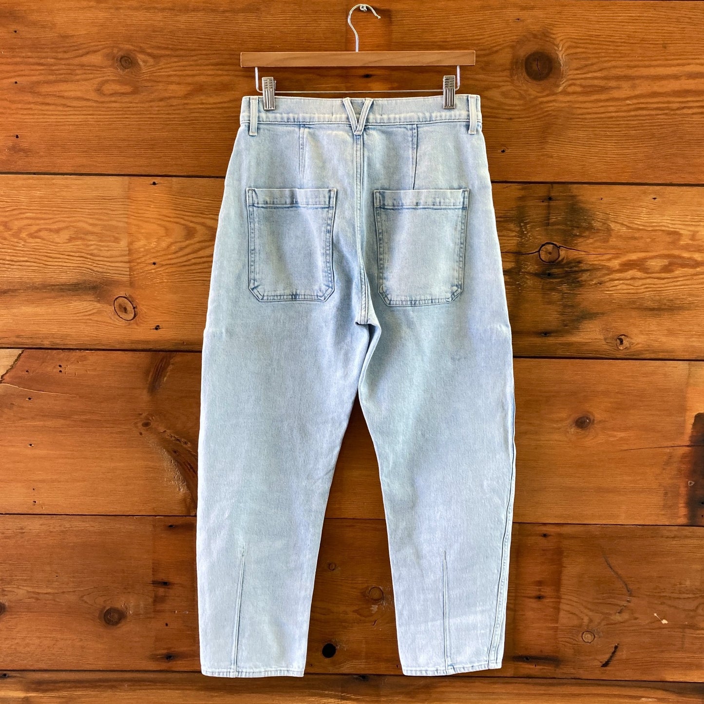 Veronica Beard Charlie Barrel Leg High-Rise Everest Jeans - Size 28 - 0706AV