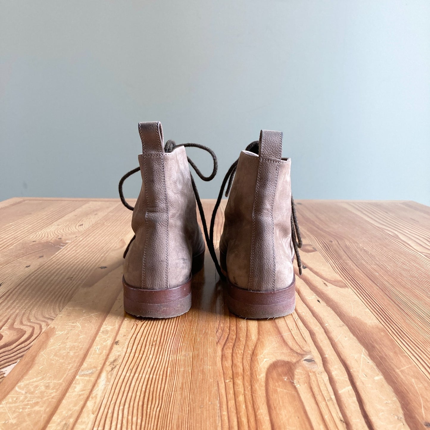 38 / 7.5 - Jenni Kayne Canyon Brown Suede Lace Up Boots 1128SD