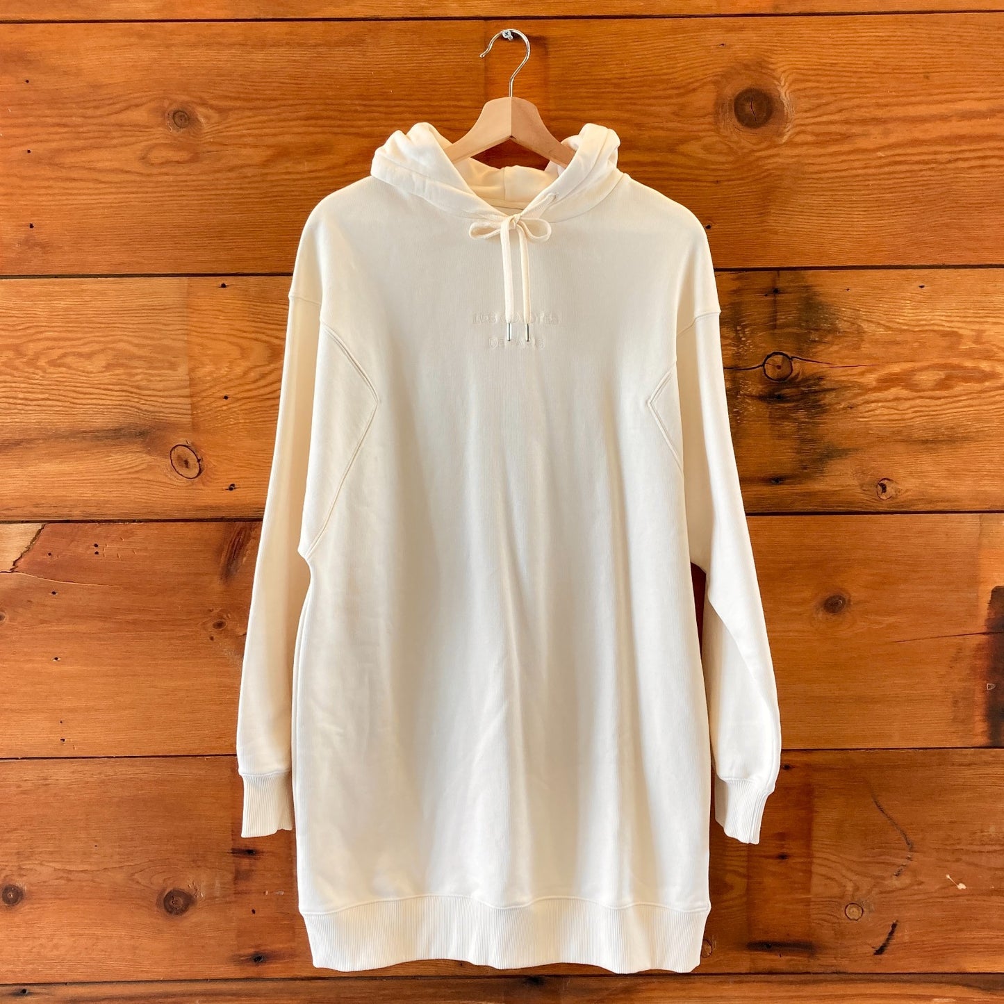 Les Coyotes De Paris Cream NEW Hoodie Sweatshirt Dress - Size 36 / S - 1118SM