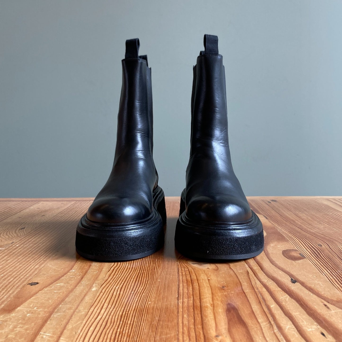 Marsèll Black Zuccone Tronchetto Elast Chelsea Boots - Size 37 / 7 - NEW 1028CD