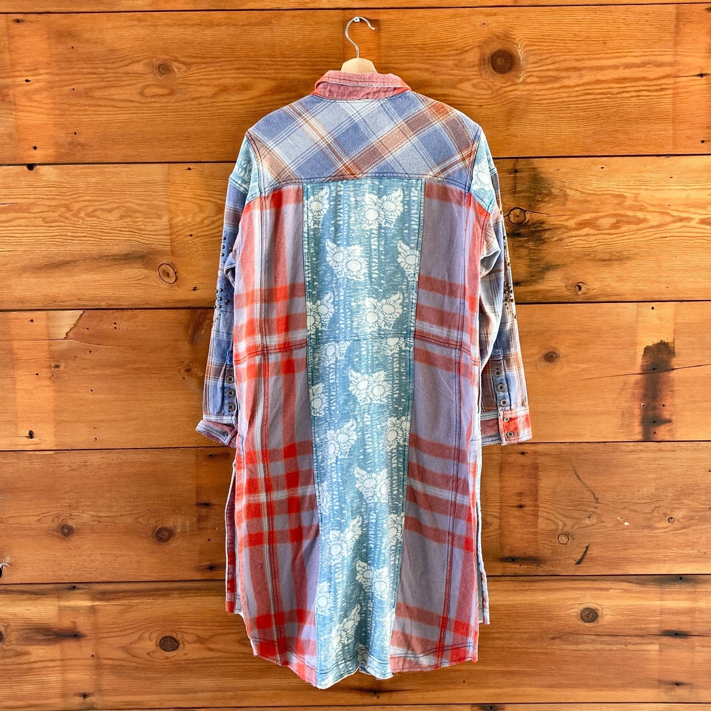XS - We The Free People $248 Flannel Painted Hills Maxi Shirt Duster NEW 1122CT