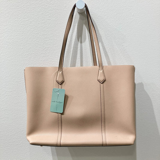Tory Burch Tan Grained Leather Perry Triple Compartment Tote Purse - 0916KJ