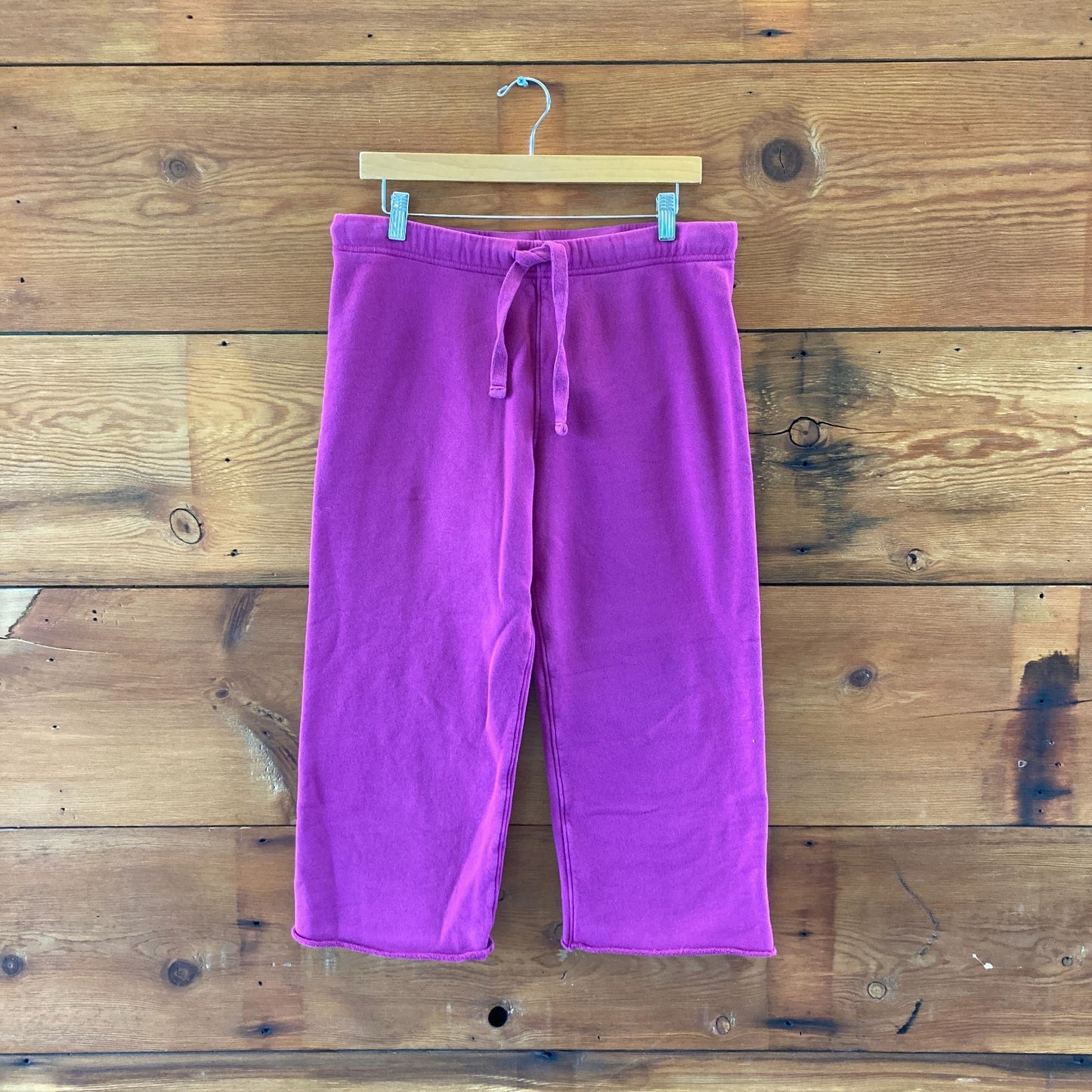 Frank & Eileen Fuchsia Catherine Favorite Triple Fleece Crop Sweatpants - 4427SC