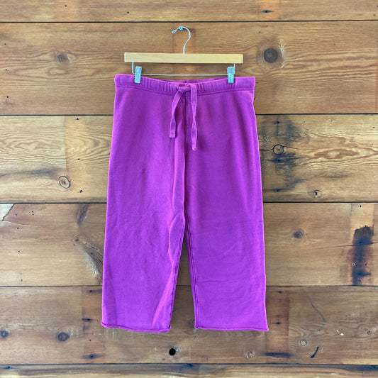 Frank & Eileen Fuchsia Catherine Favorite Triple Fleece Crop Sweatpants - 4427SC