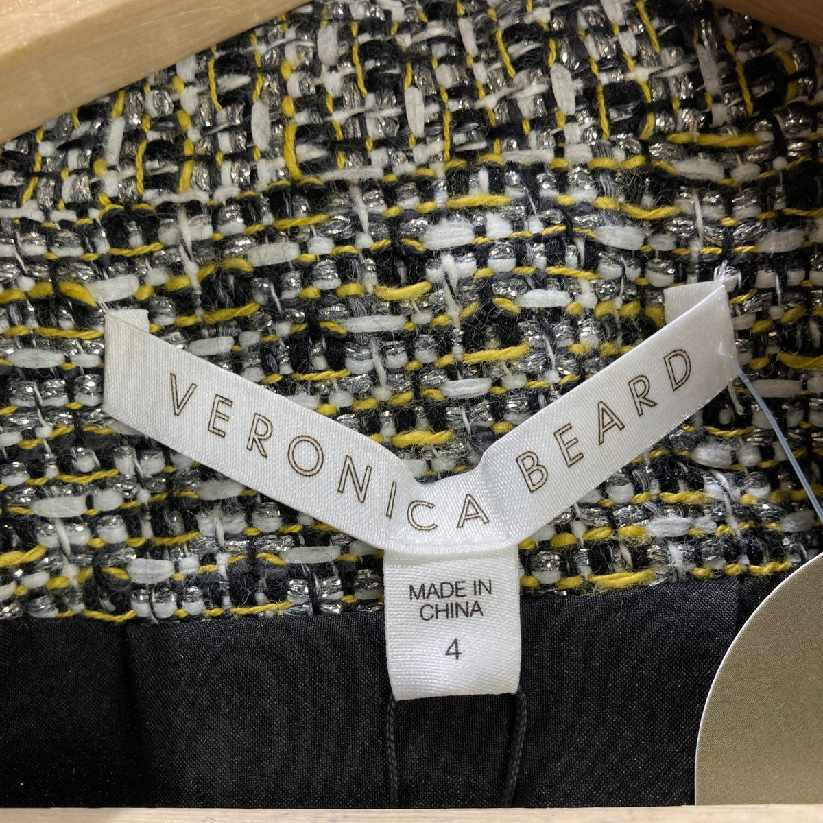 Veronica Beard $695 Fabion Silver Multi Tweed Jacket Blazer - Size 4 - 1017SC