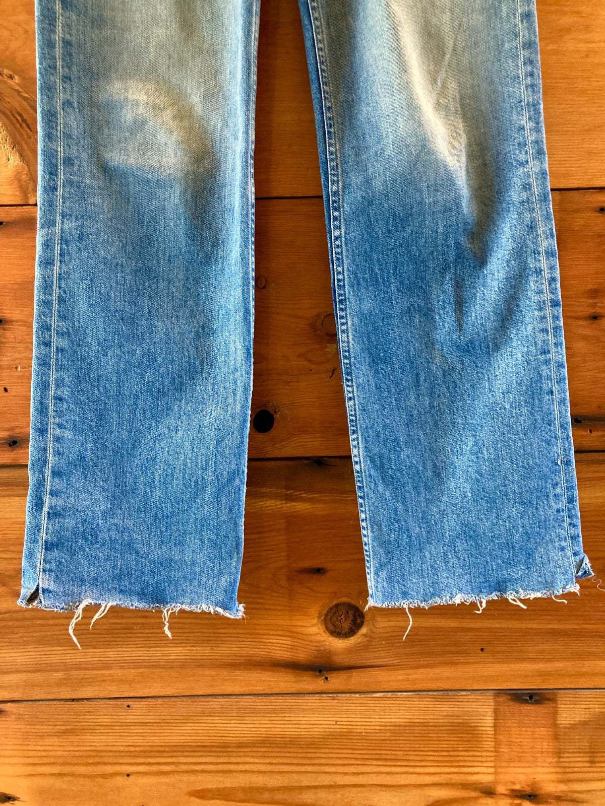 Mother Superior $298 Duster Skimp Fray Hem Horsin Around Jeans - Sz 27 - 1214JV