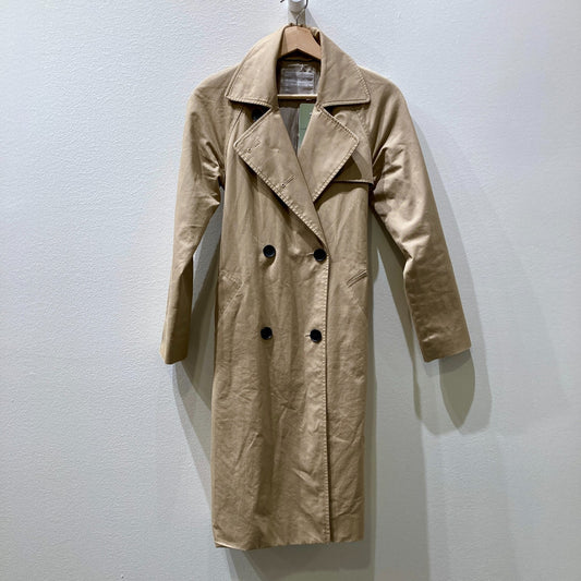 Everlane Khaki Classic Double Breasted Trench Coat Jacket - Size XXS - 0903BN