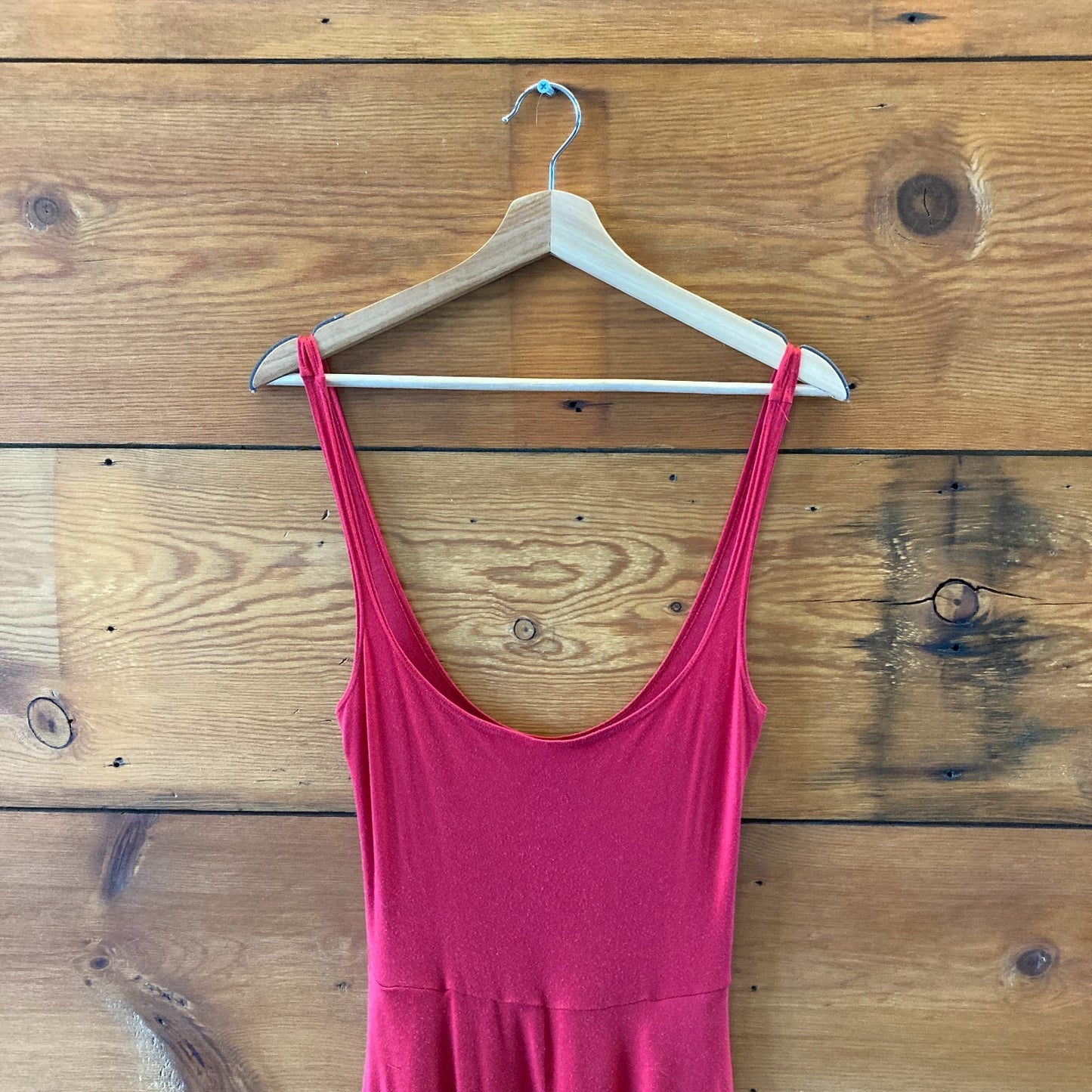 Reformation Red Sleeveless 100% Tencel Midi Length Rou Dress - Size S - 0307TC