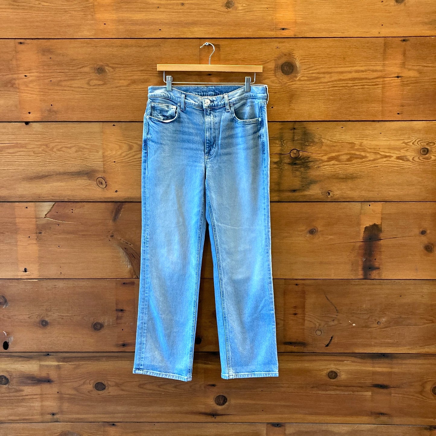 31L - AYR The Roadie Light Wash Denim Womens Straight Leg Jeans 0815CJ