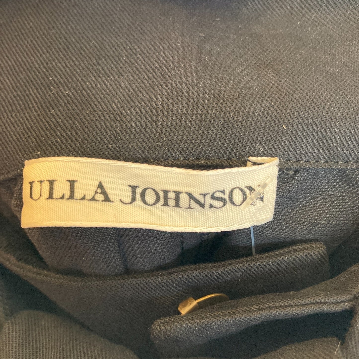 Ulla Johnson Black Linen Blend Tie Waist Martim Pleated Shorts - Size 8 - 1103ES