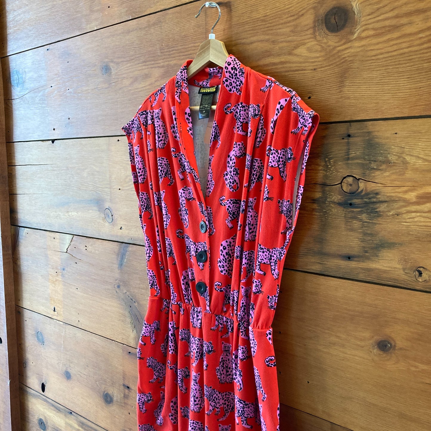Nooworks Red Sondler Cat Sleeveless Knit Magic Suit Jumpsuit - Size 2X - 0430RM
