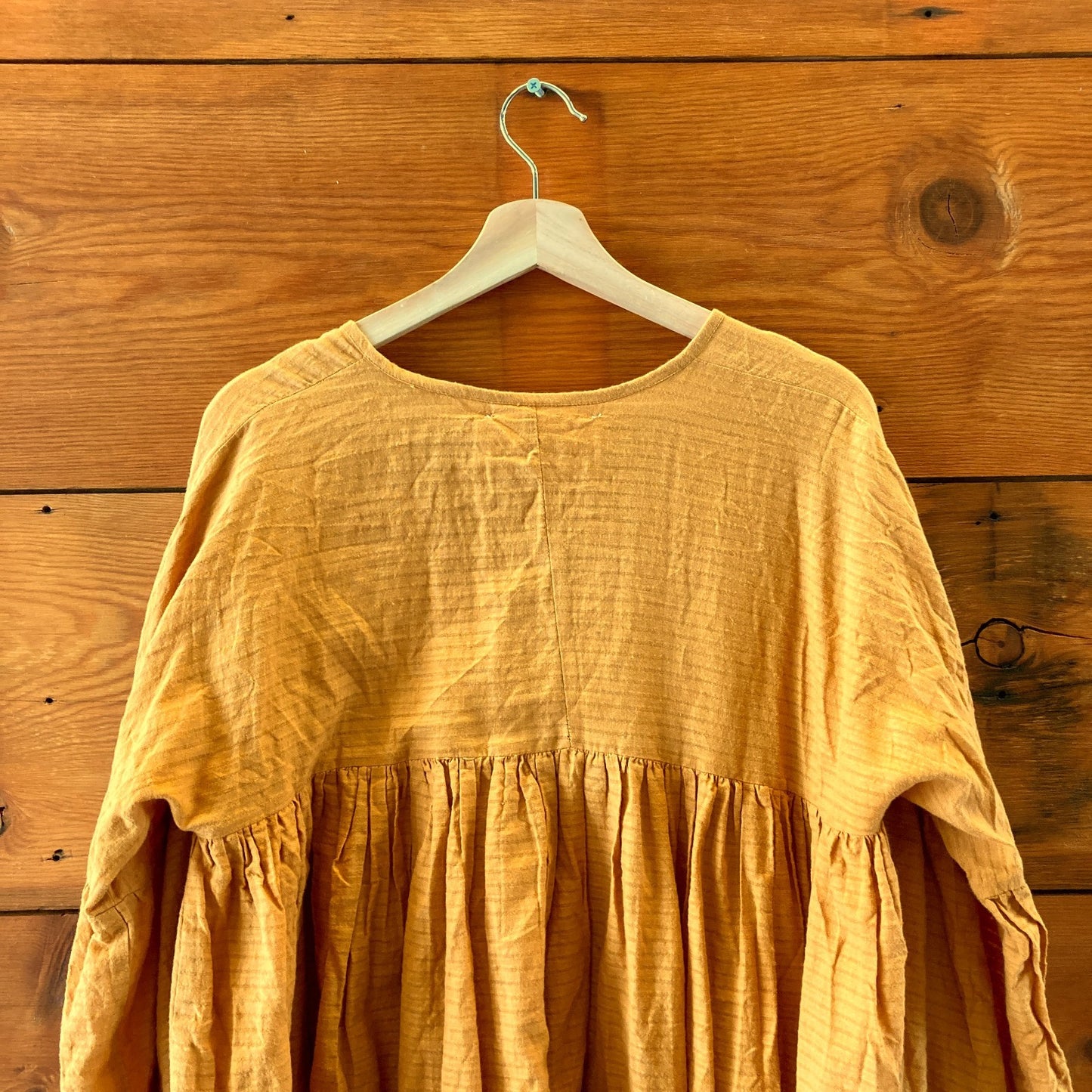 A Perfect Nomad Saffron Organic Cotton Tiered Midi Dress - One Size - 0806JH