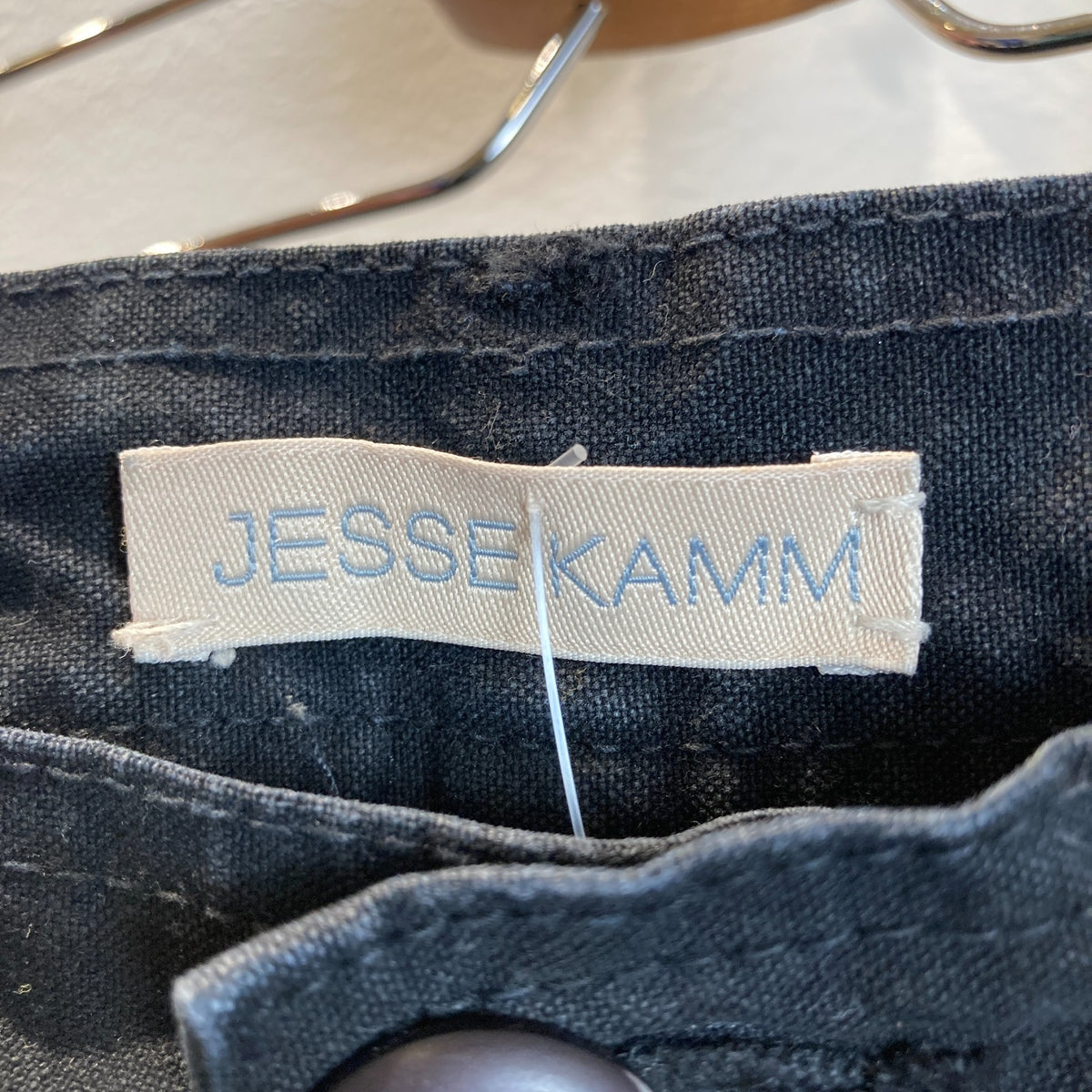 Jesse Kamm Black Canvas High Rise Tapered Leg Ranger Pants - Size 4 - 0606RO
