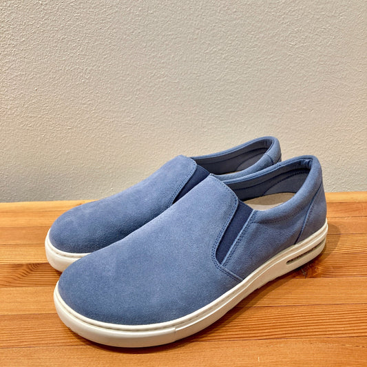 Birkenstock Blue Suede Slip-On Oswego Shoes - Size 42 / 11-11.5 - 0916KL