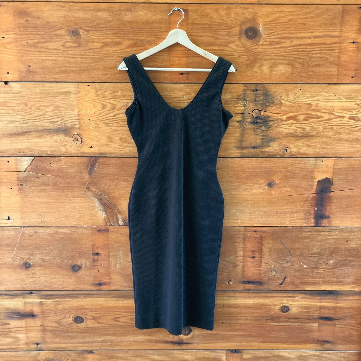 Dress the Population Black Scoop Neck Sleeveless Bodycon Dress - Size M - 0929LL