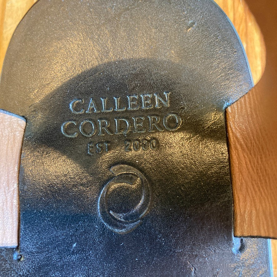 Calleen Cordero Black Leather Amanda Sandals - Size 8.5 - EUC w/ Box - 4427SC
