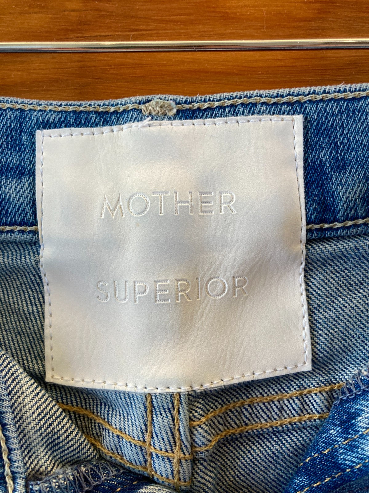 Mother Superior $298 Duster Skimp Fray Hem Horsin Around Jeans - Sz 27 - 1214JV