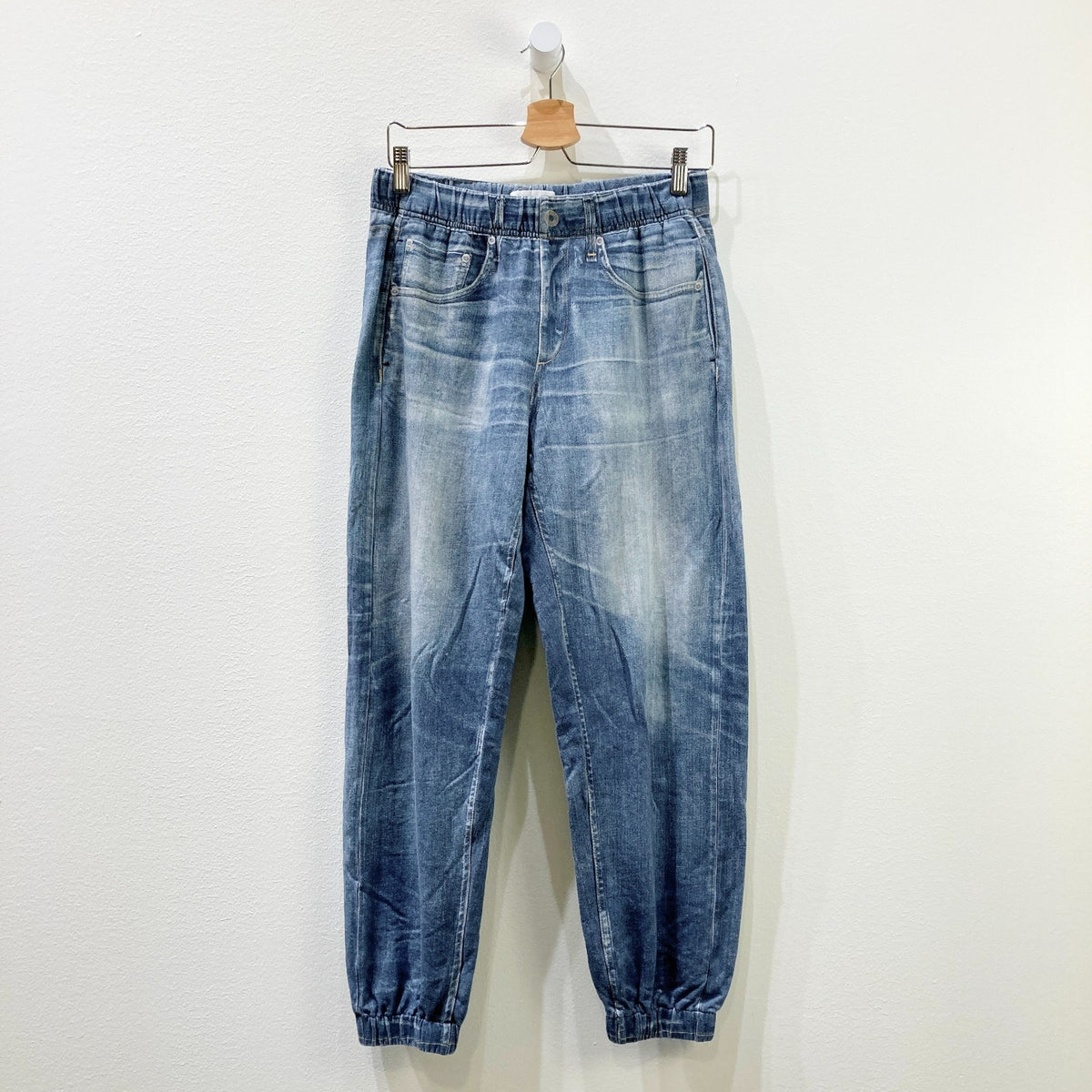 Rag & Bone Medium Wash Faux Denim Miramar Joggers Jeans Pants - Size M - 1011SC