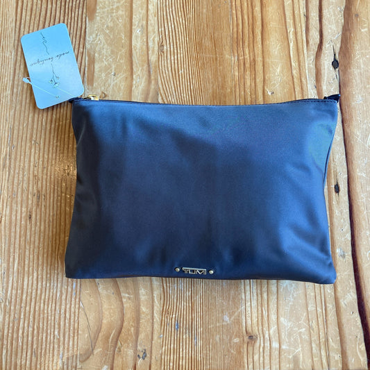 Tumi Gray Nylon Packable Top Zip Travel Duffle Bag w/ Pouch - NEW - 1122KP