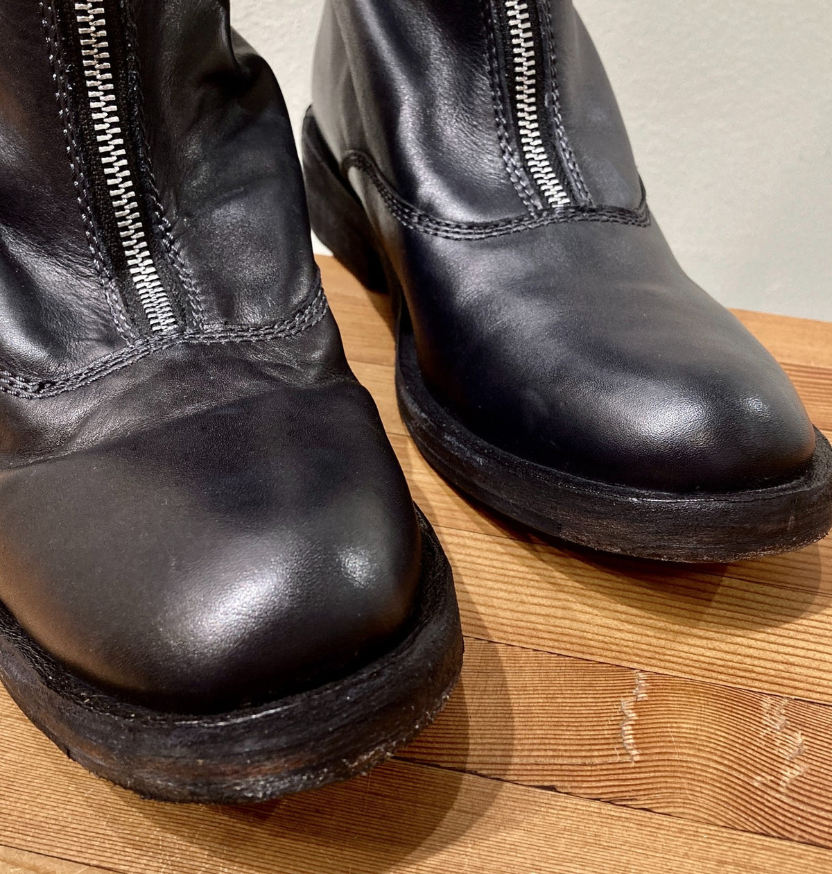 Free People $198 Black Zip Up Santa Fe Boots - Size 38 / 8 - w/ Box - 1122CT