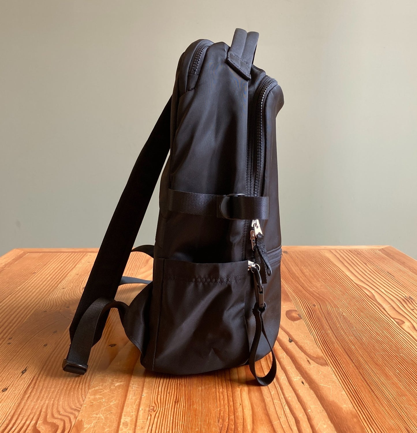 Lululemon Black Nylon 22L New Crew Backpack Laptop Bag - 4427SC