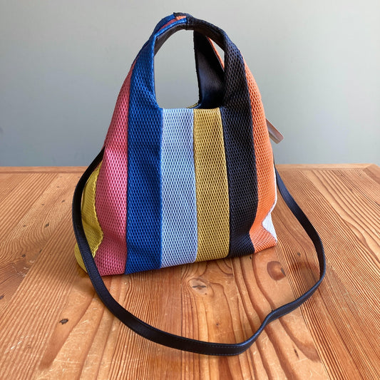 Cyedra Multi Color Striped Handcrafted Handbag Purse - 0617RF
