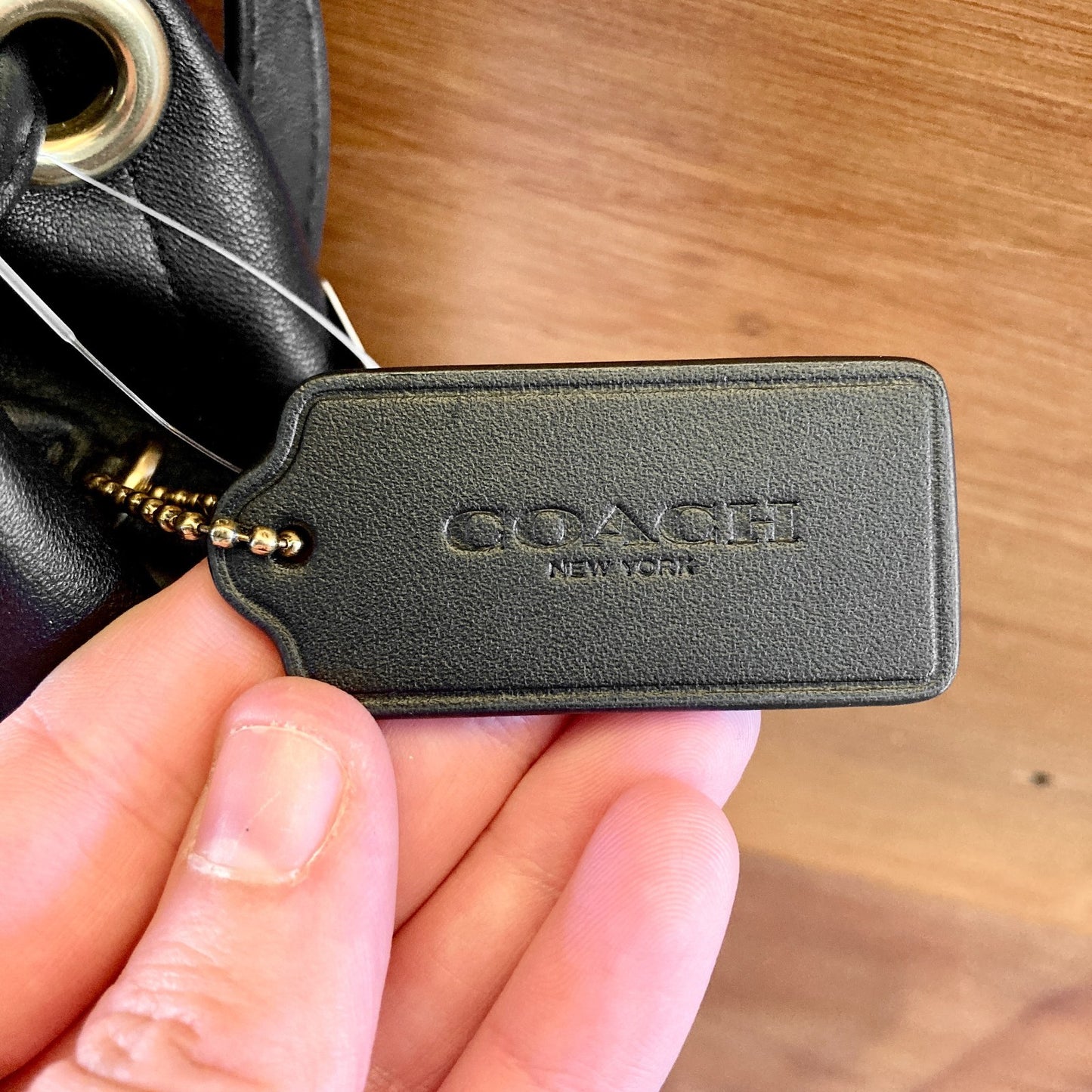 Coach Black Leather Pillow Quilted Tabby Mini Backpack Purse - 0830DH