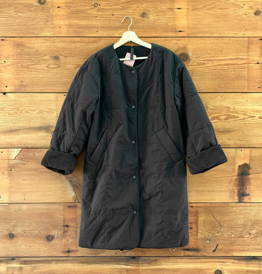 XS - Lululemon $298 Black Fleece Lined Insulated Long Jacket Coat 0927EK