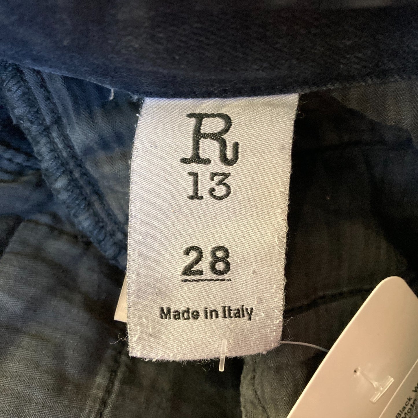 28 - R13 Black Wash Womens Moto Skinny Jeans With Ankle Zipper 0505MB