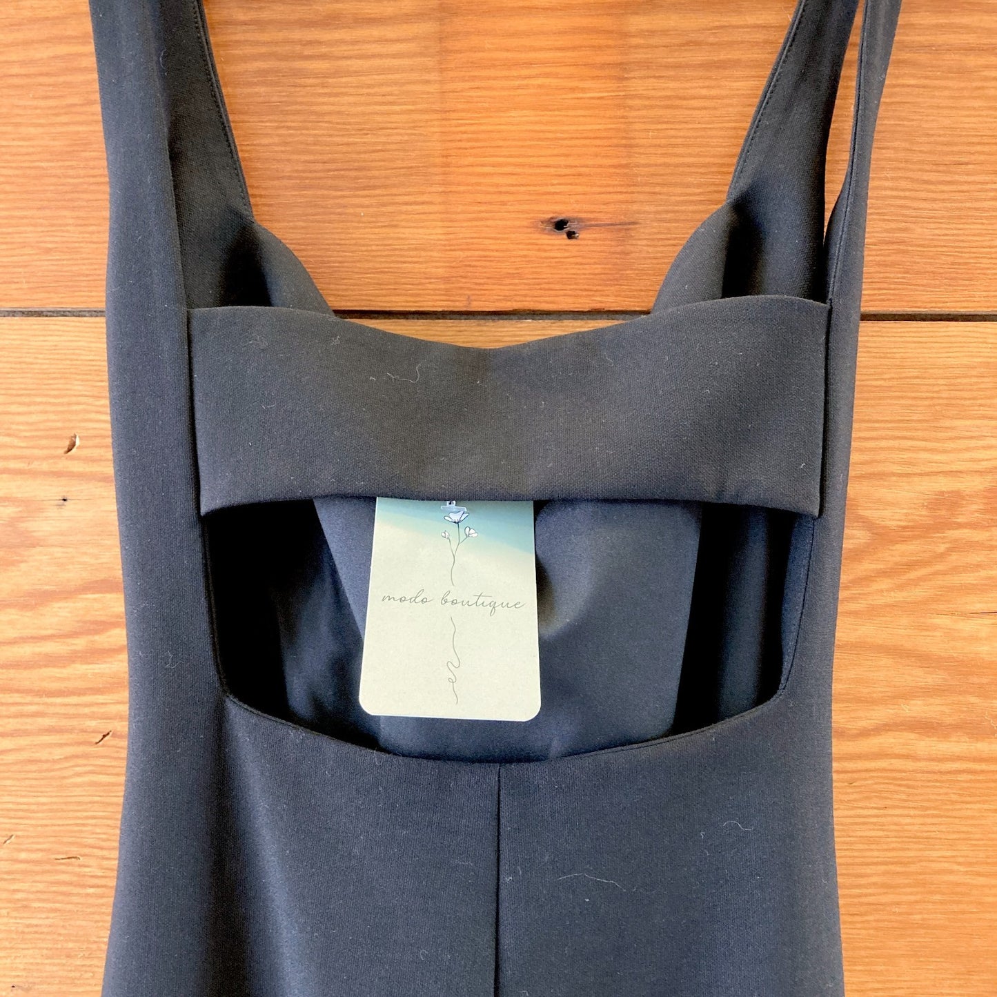 Likely $298 Black Full Length Open Back Phillipa Gown Dress - Sz 8 NEW - 1211VM
