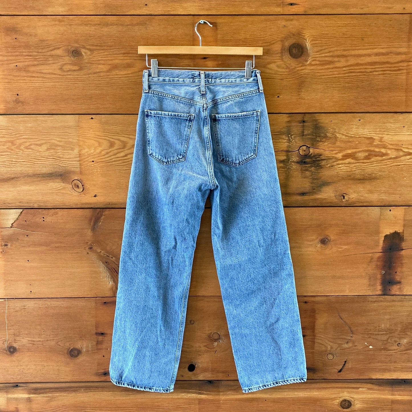 AGoldE Medium Wash REN Button Fly Womens Wide Leg Jeans - Size 24 - 0312IG