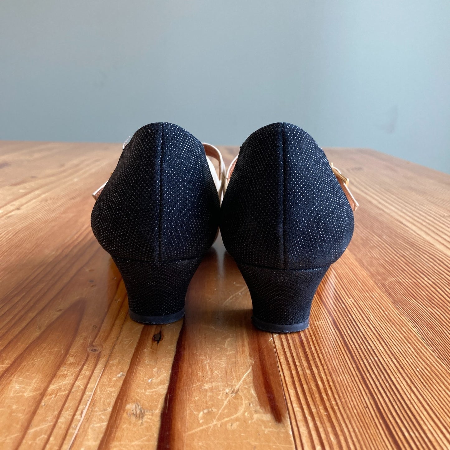 Chie Mihara Two Tone T Strap Mary Jane Heels Shoes - Size 37.5 / 7.5 - 0818SL