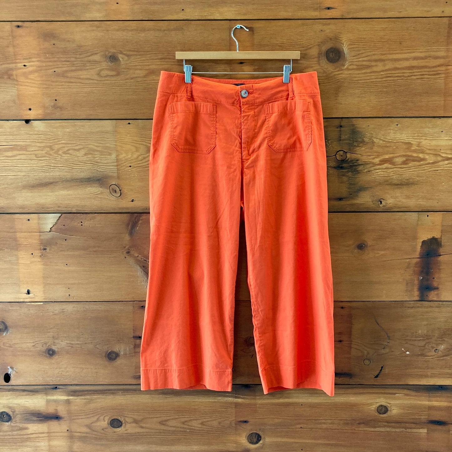 Maeve Anthropologie Orange Colette Patch Pocket Pants - Size 16 - 0419JP